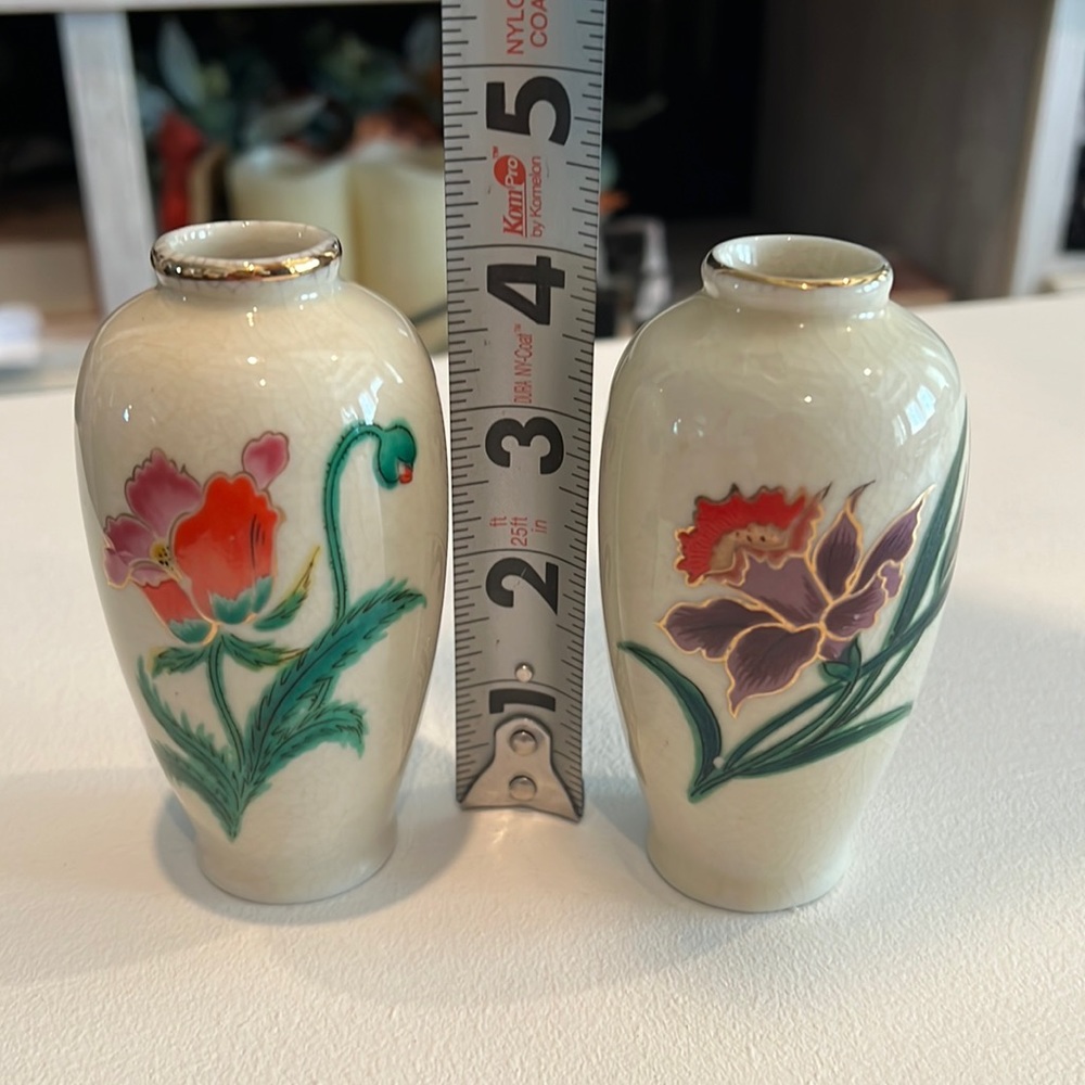 Homco Vases made in Japan floral